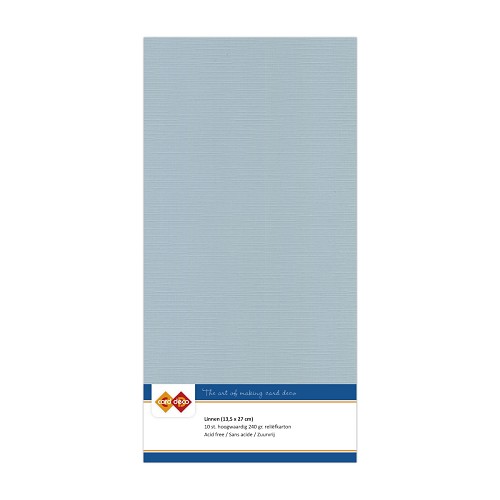 Card Deco Linen - 4K - Grey 10-p