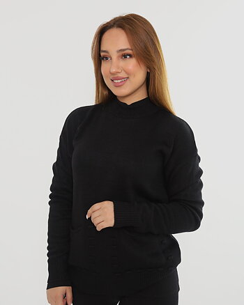 Pocket Sweater - Black