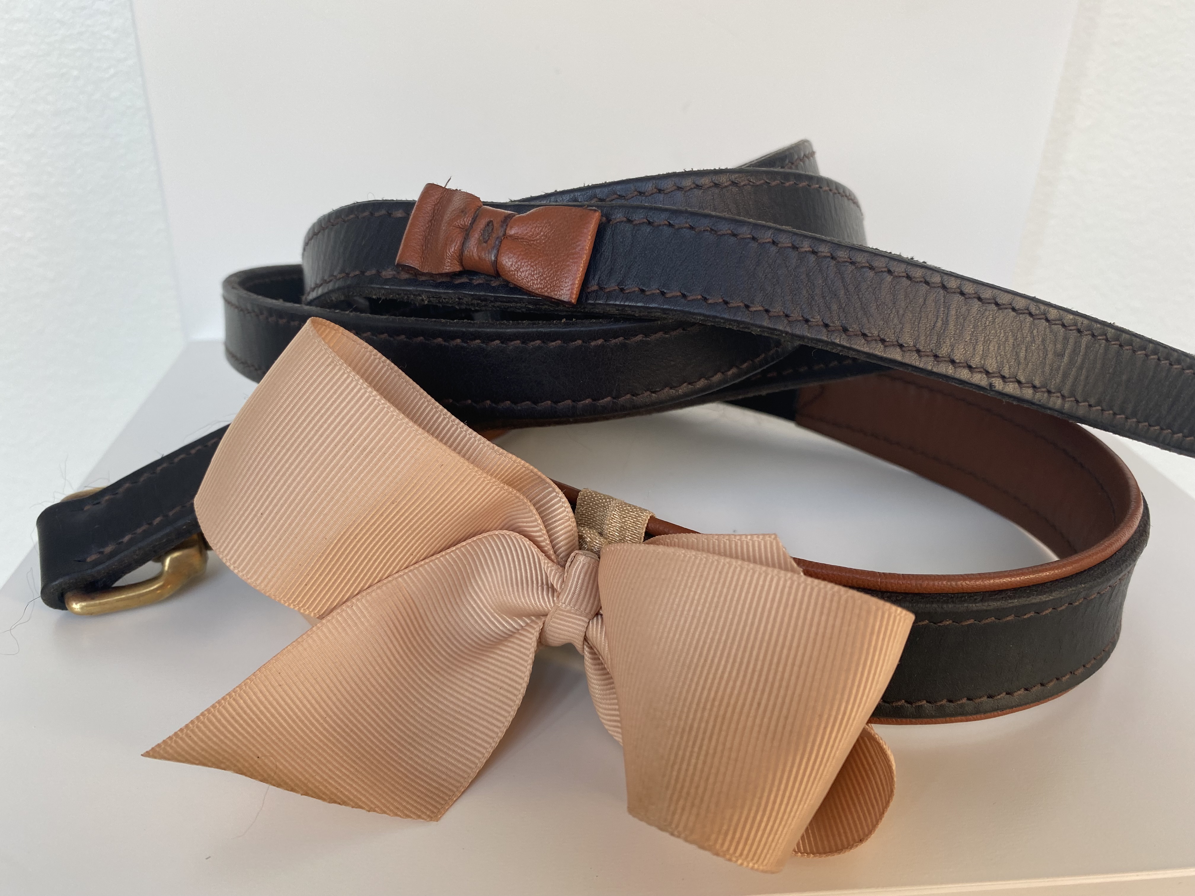 Canach Leather Dog Collar Black - 2