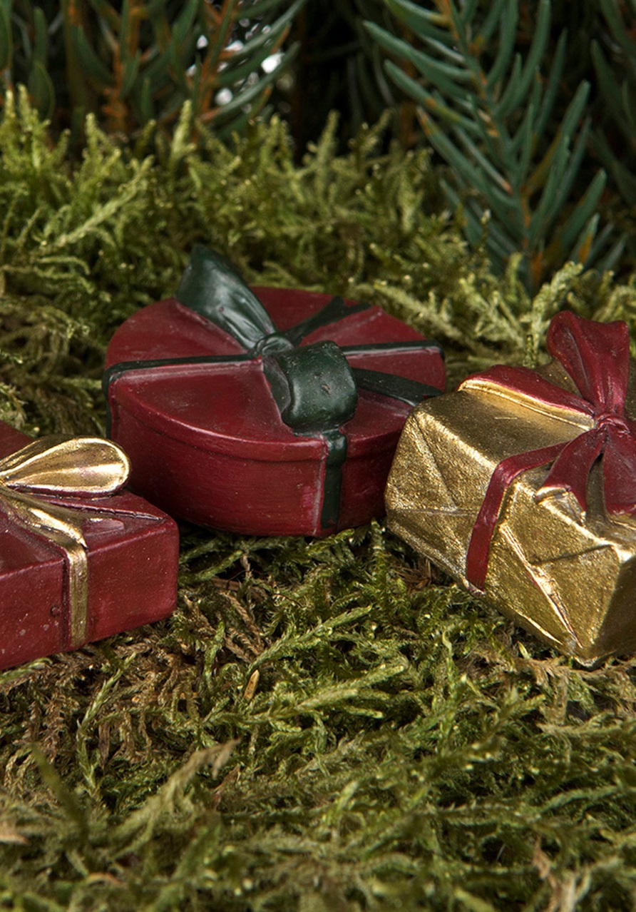 Christmas presents - Packages - Stick Red/Gold Mix 4 cm 3-pack