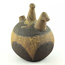Lars Bergsten (1960s) Rider on Swelling Horse 17 cm
