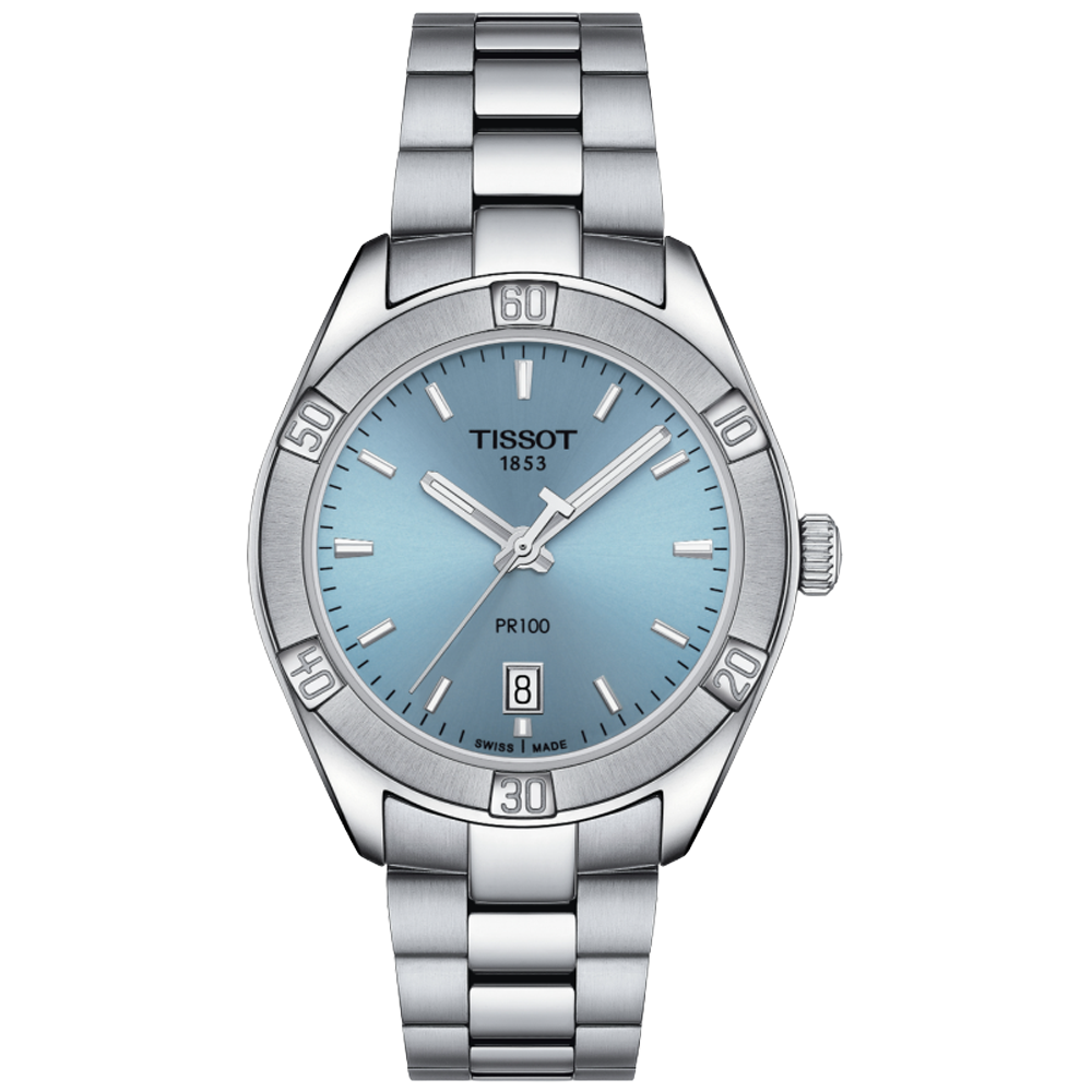 Tissot T101.910.11.351.00 Tissot PR 100 Sport Chic 36 isblå