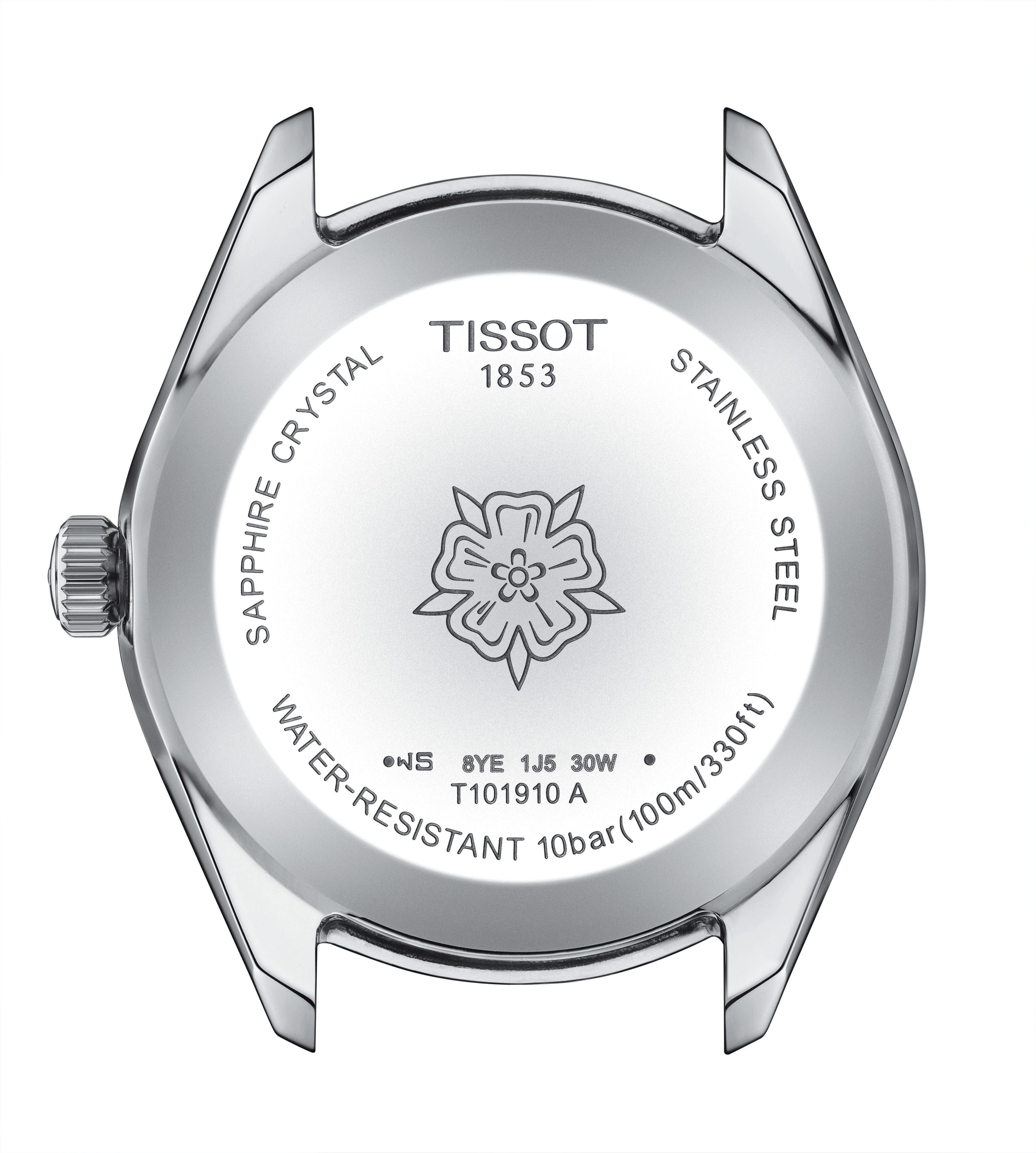 Tissot T101.910.11.351.00 Tissot PR 100 Sport Chic 36 isblå bakboett