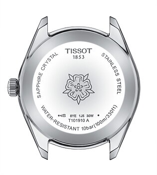 Tissot T101.910.11.351.00 Tissot PR 100 Sport Chic 36 isblå bakboett