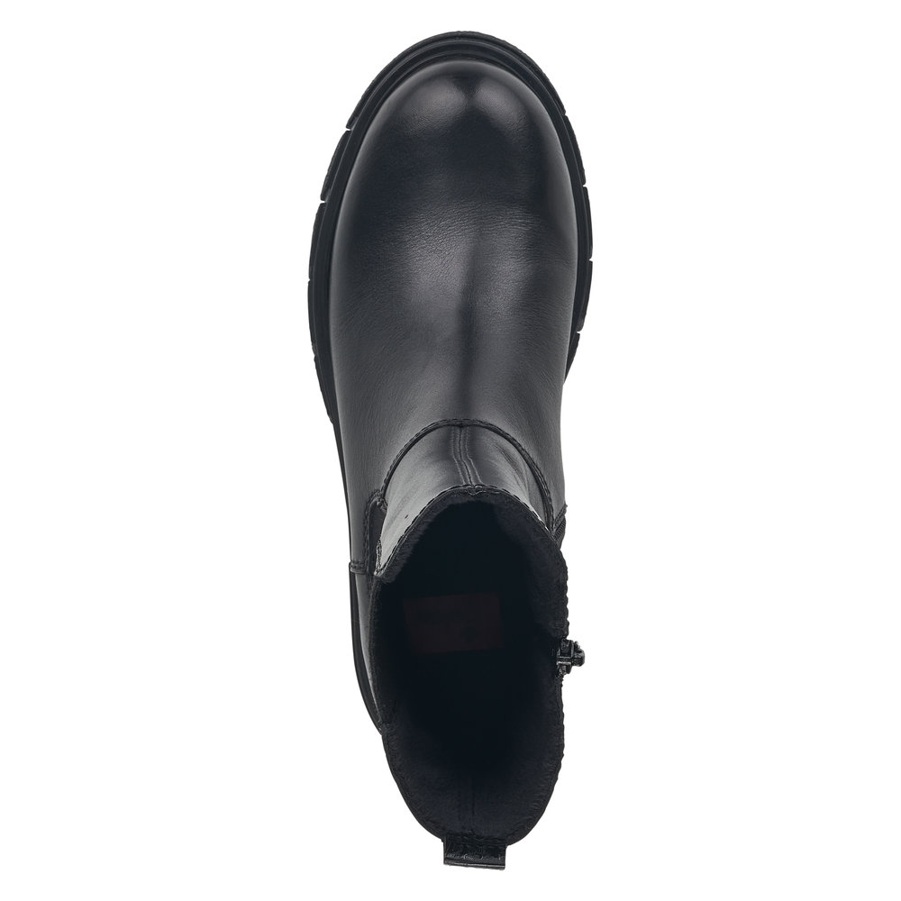 Rieker Damboots Fleecefodrad Skinn Svart - 4