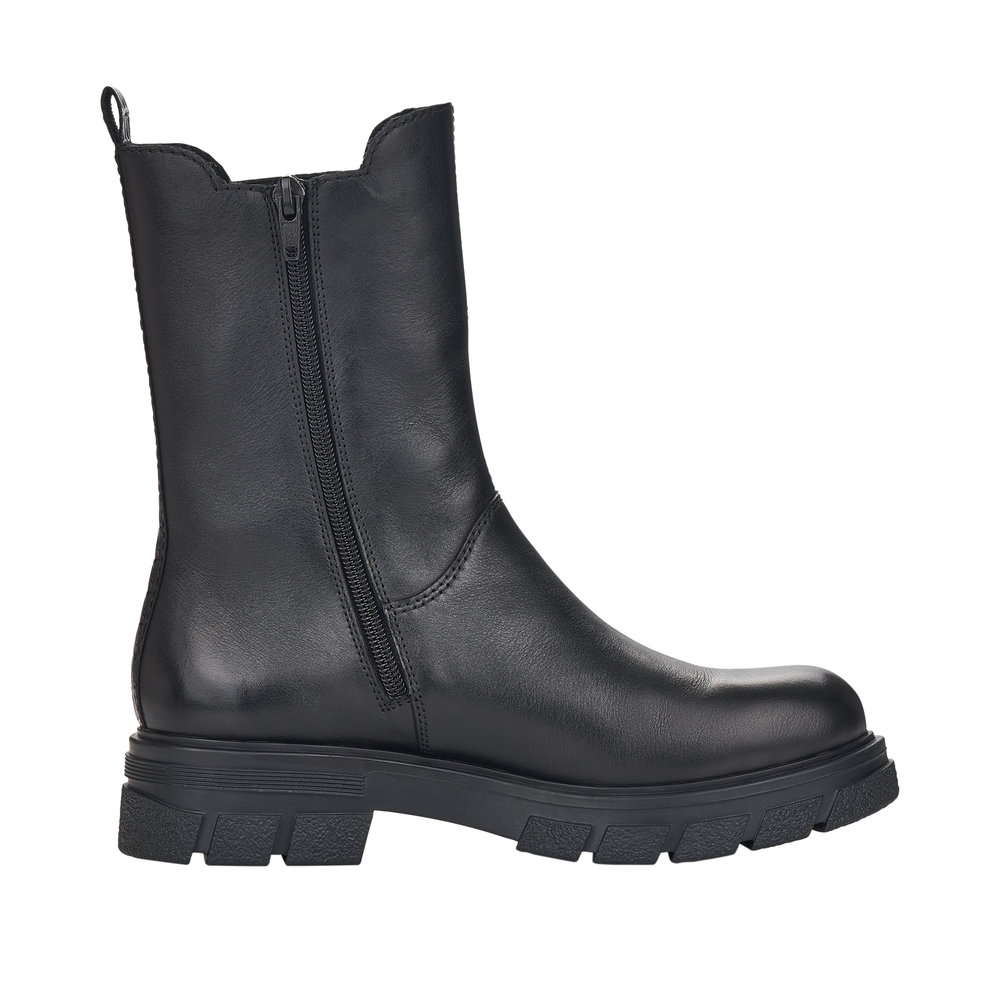 Rieker Damboots Fleecefodrad Skinn Svart - 2