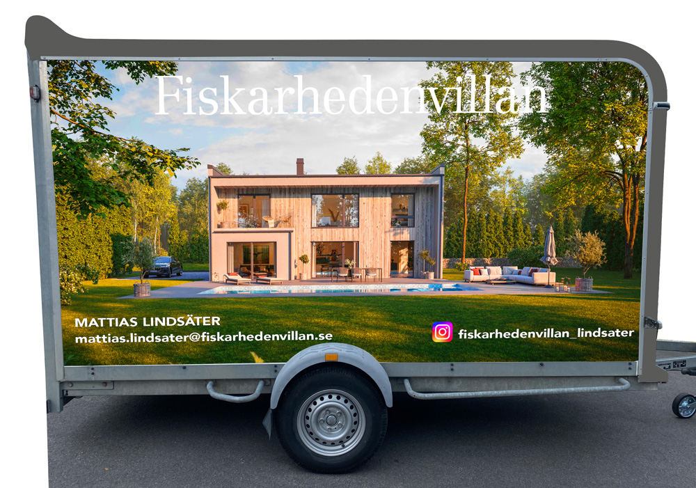 Dekor släpvagn - Fiskarhedenvillan