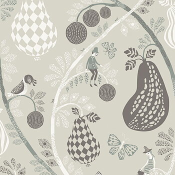 TAPET FRUIT GARDEN, Light Grey
