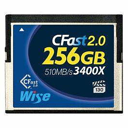 Wise CFast 2.0 Card 3500x 256GB blue