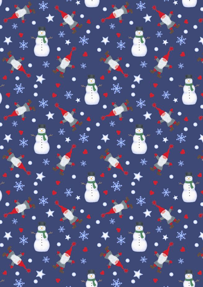 Tomten and Snowman