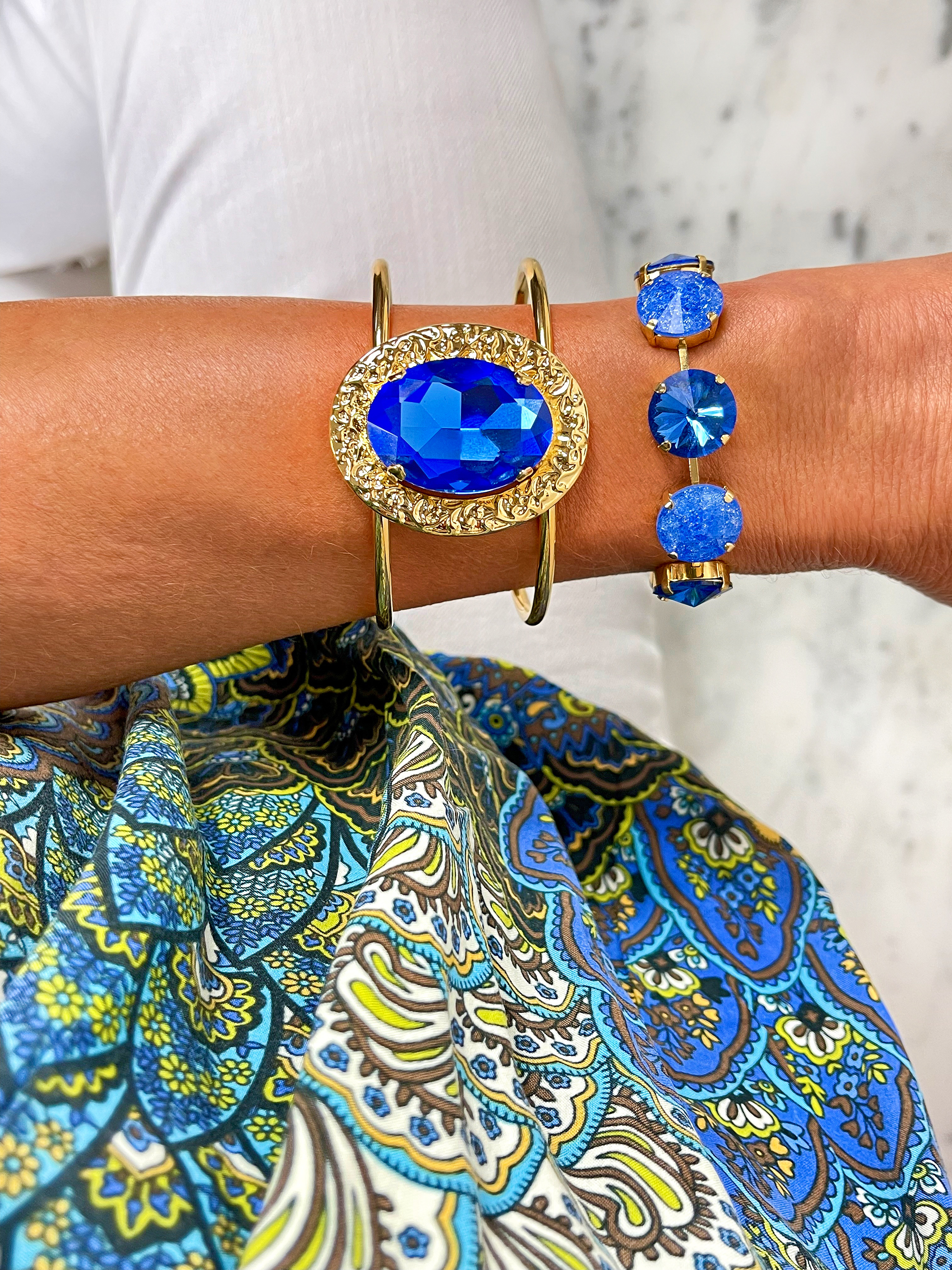 Armband Cuff Demi Sapphire Gold - 2