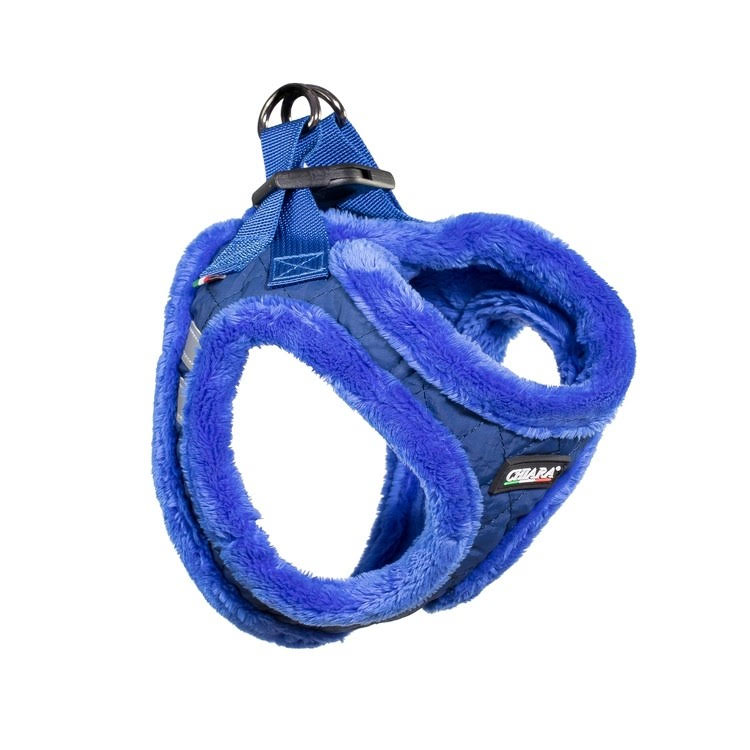 Chiara Softly Lined Blue Dog Harness