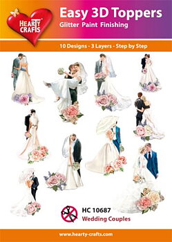 Easy 3D toppers - Wedding Couples