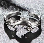 Tåring "Dolphin" i 925 Sterlig Silverplätering - 2