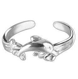 Tåring "Dolphin" i 925 Sterlig Silverplätering