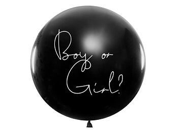 Ballong Gender Reveal Ljusblå konfetti