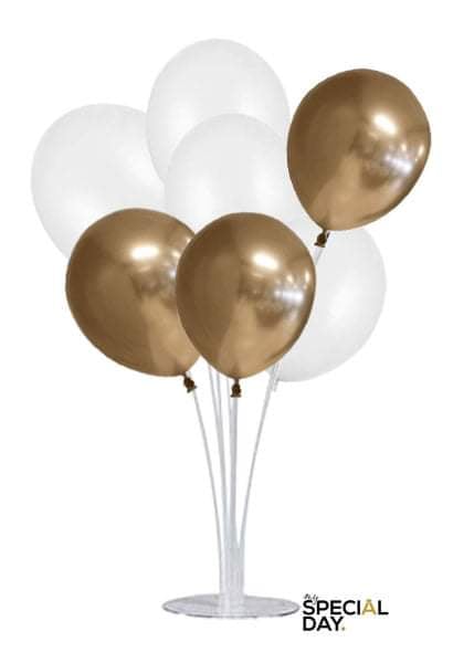 Ballongbukett 7-pack Guld
