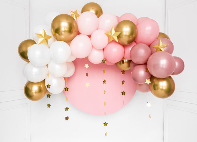 Ballongbåge Rosa 2 m