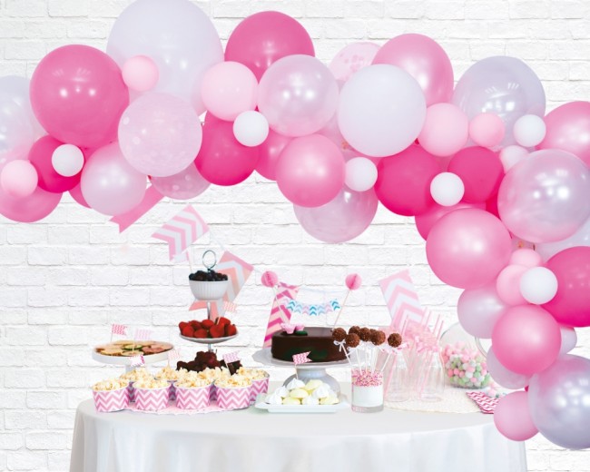 Ballongbåge 4 m  Rosa