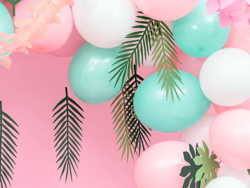 Ballonger 10-pack Pastell babyrosa - 2