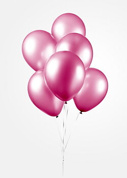 Ballonger Pärlemor Hot Pink
