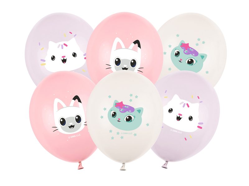 Gabby’s Dollhouse ballonger 30 cm i pastellfärger 6-pack