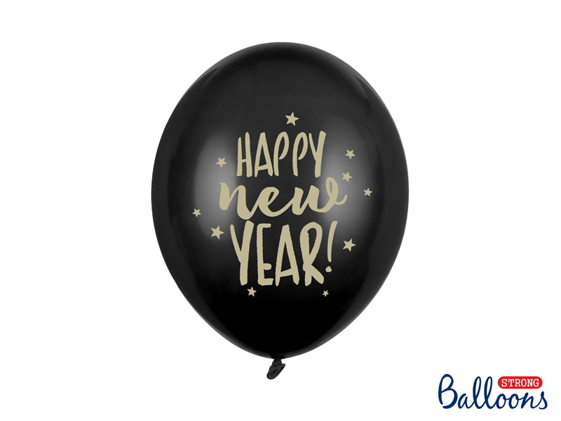Ballonger 6-pack "Happy New Year" Stjärnor - 2