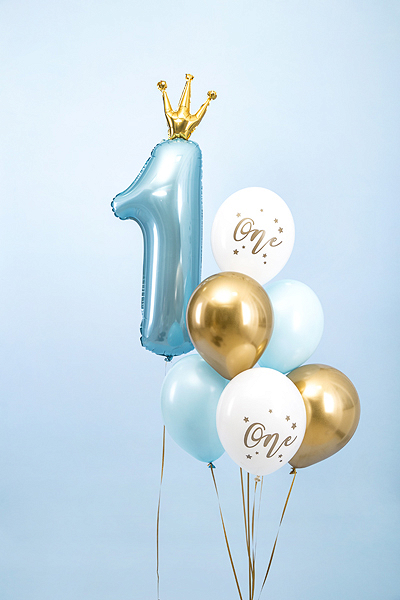 Ballonger One Pastell blå 6-pack - 2