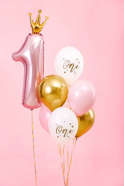 Ballonger One Pastell Rosa 6-pack - 2