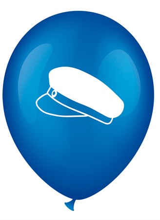 Ballonger Student Blå med studentmössa