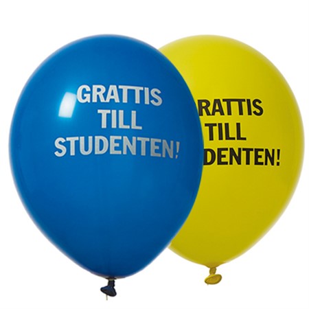 Ballonger Grattis till studenten 8-pack