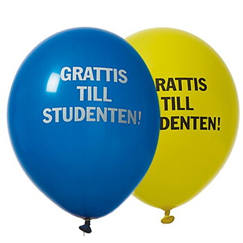 Ballonger Grattis till studenten 8-pack