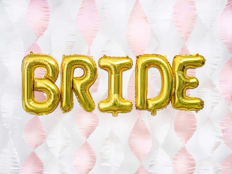 Ballonggirlang BRIDE Guld