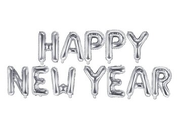 Ballongggirlang HAPPY NEW YEAR Silver