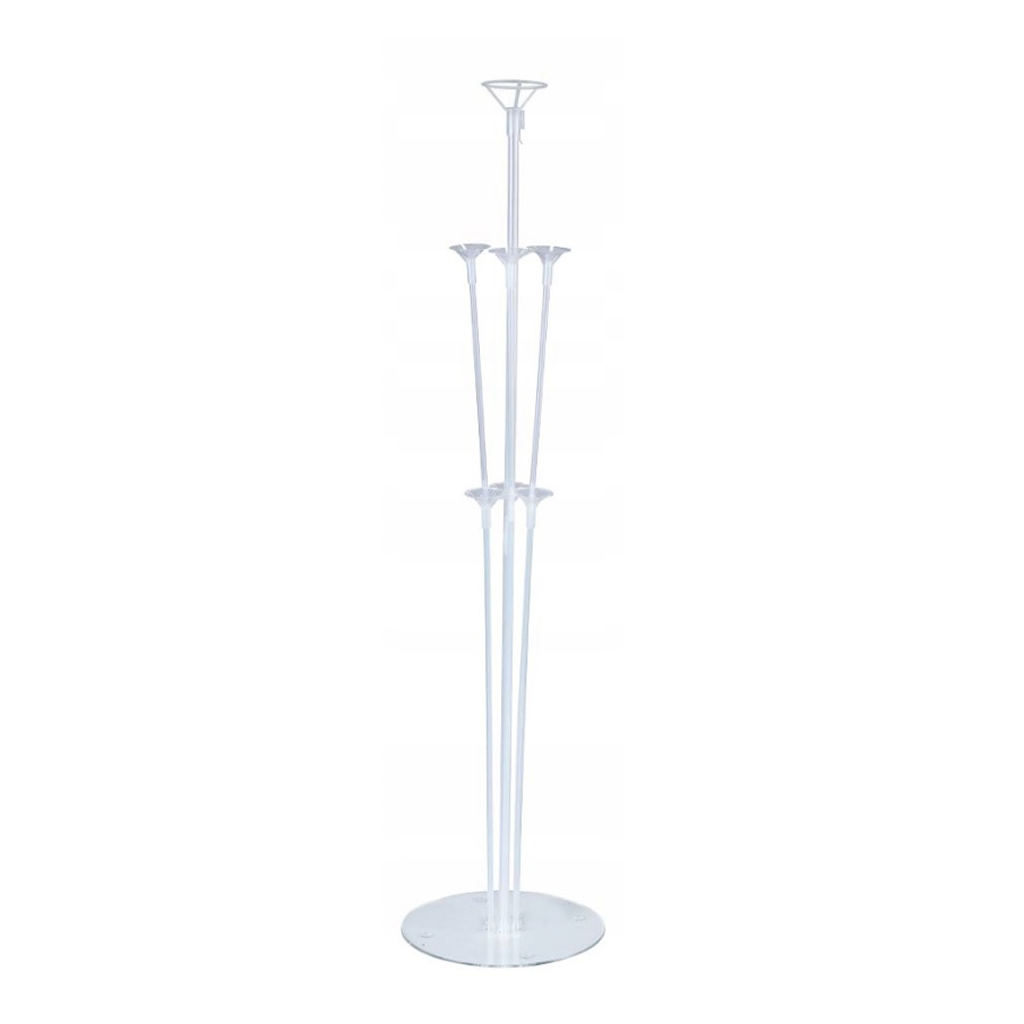 Ballongställ 7 fästen 70 cm transparent för ballongdekoration utan helium