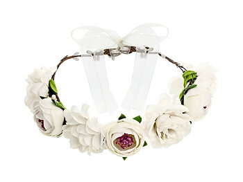 Blomkrans Vit Stora blommor