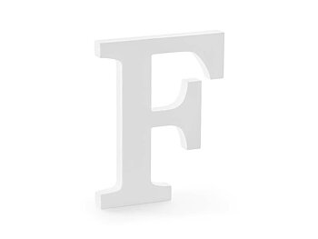 BOKSTAV F | trä | vit