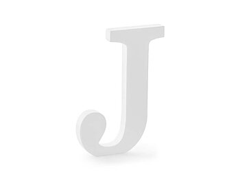 BOKSTAV J | trä | vit