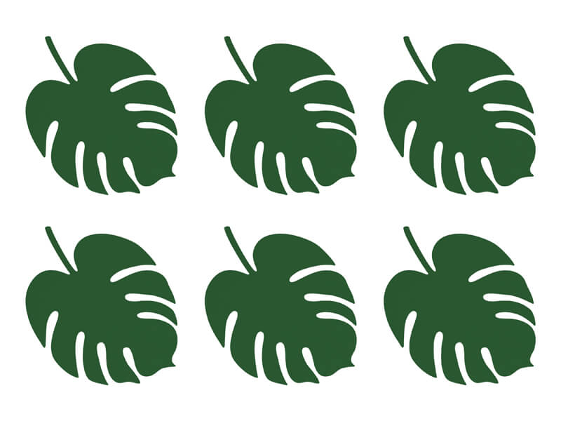 Bordsdekorationer Monstera Blad Grön