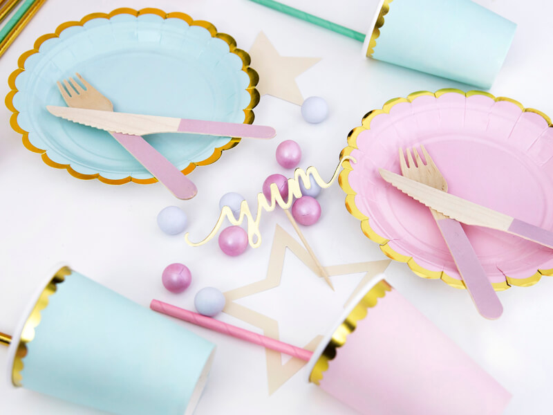 CAKE PICKS | Love-sweet-yum | Guld - 6