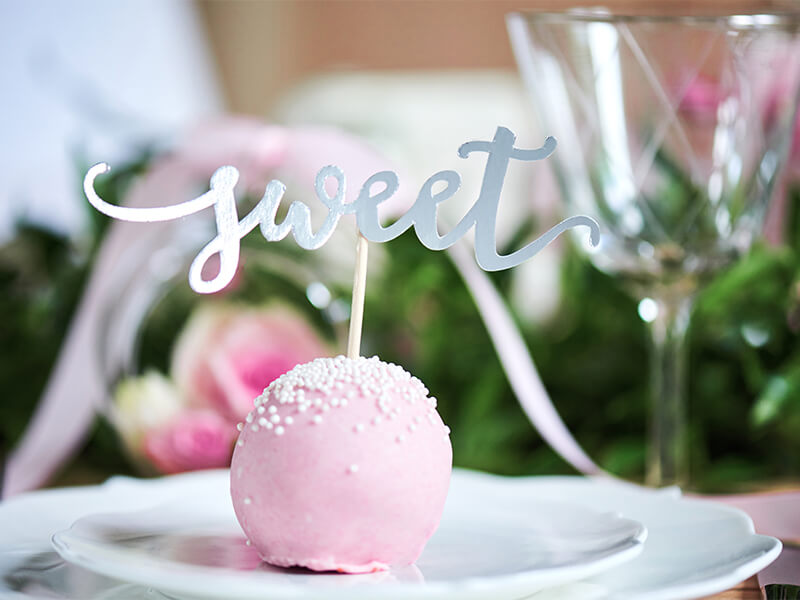CAKE PICKS | Love-sweet-yum | Silver - 2