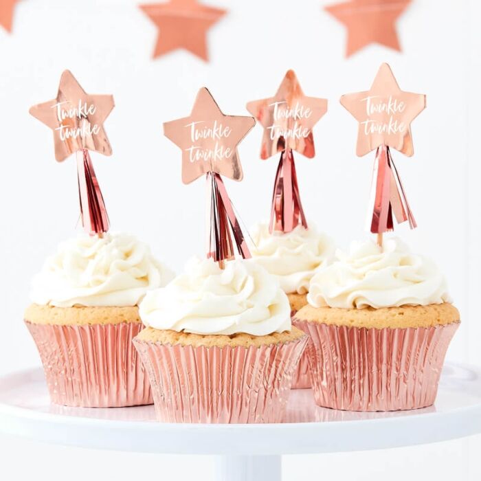 CAKE PICKS | Twinkle twinkle | roséguld