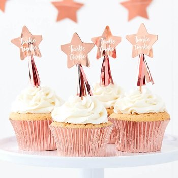 CAKE PICKS | Twinkle twinkle | roséguld