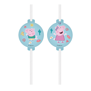 Sugrör Greta Gris Peppa Pig 