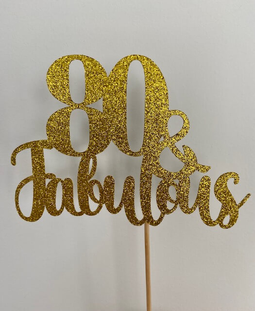 Cake topper Milestone & Fabulous - 2