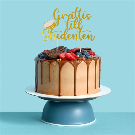 Tårtdekoration Grattis till studenten