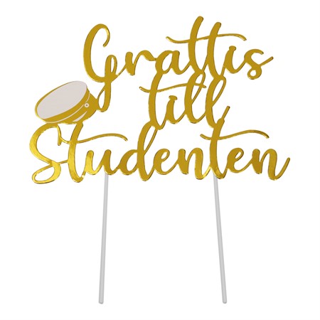 Tårtdekoration Grattis till studenten - 2