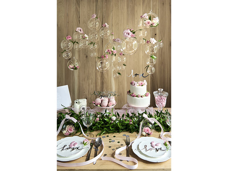 CAKE TOPPER | Love | metallic silver - 3