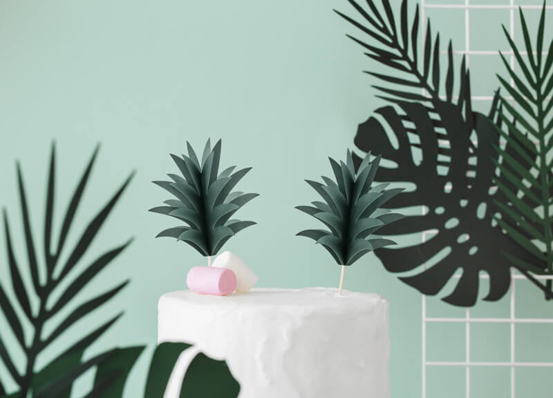Cake topper Aloha Ananas - 4