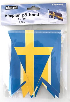 VIMPEL | 2.5 m | Sverigeflaggor/olika motiv